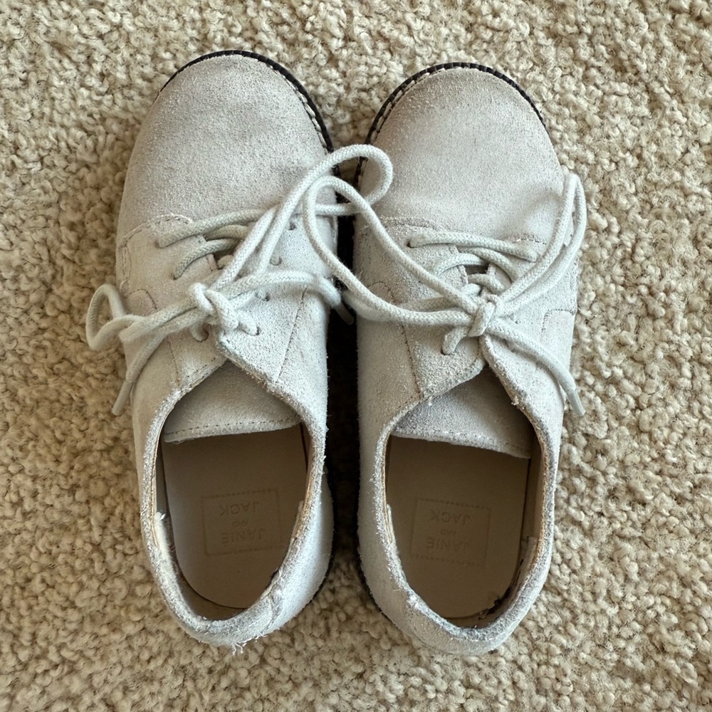 Janie & Jack suede dress shoes toddler sz 8
